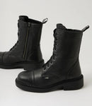 Roc Huron Black Grain Leather Boots