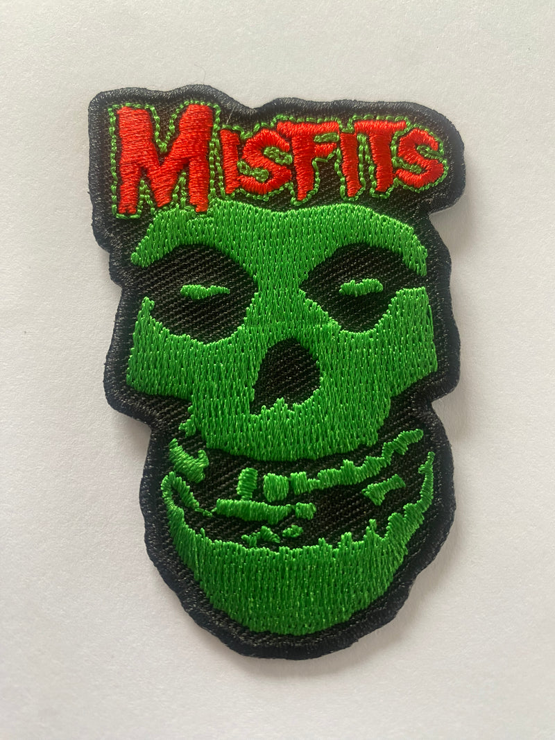 Misfits Classic Fiend Green Skull Patch