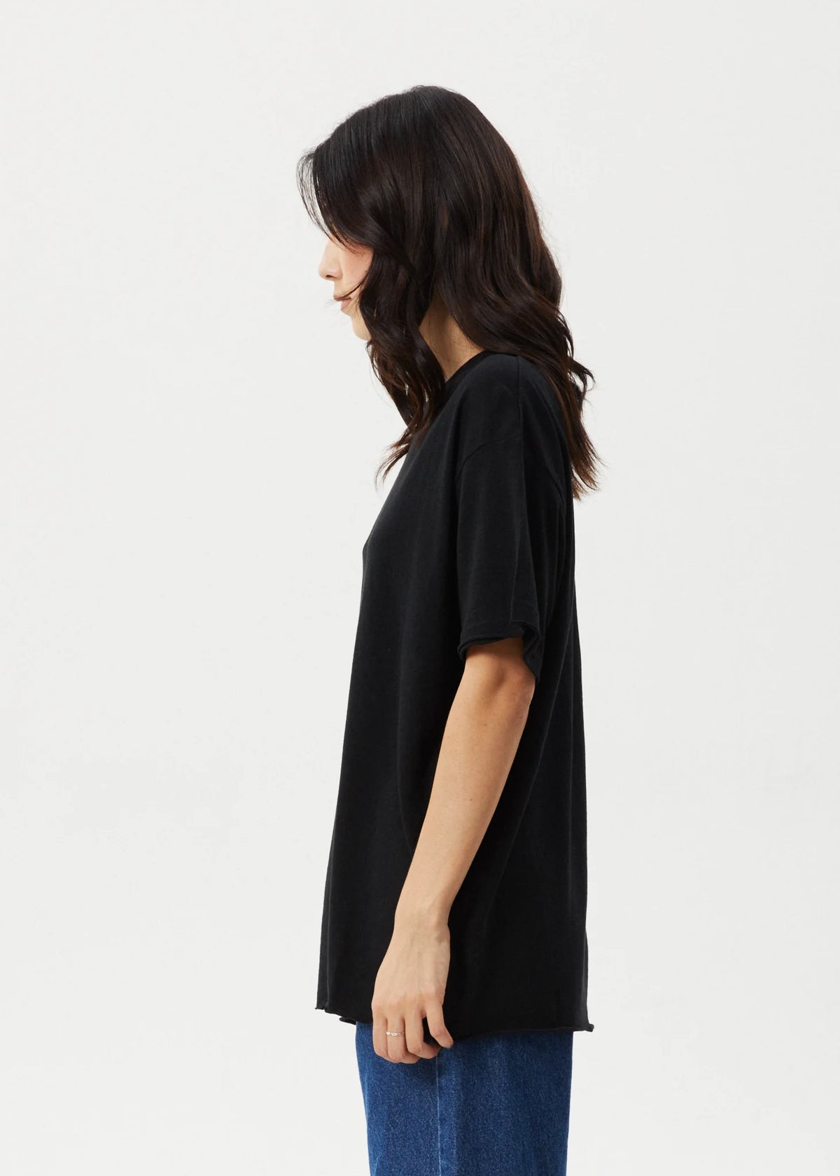 Afends Slay Oversized Tee Black