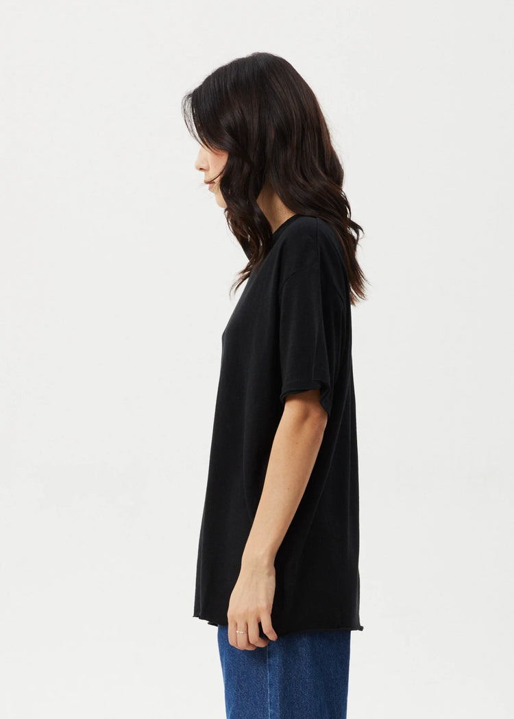 Afends Slay Oversized Tee Black