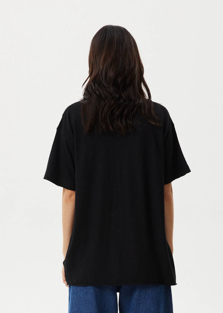 Afends Slay Oversized Tee Black
