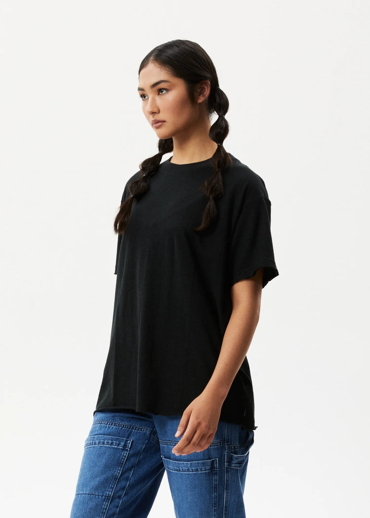 Afends Slay Oversized Tee Black