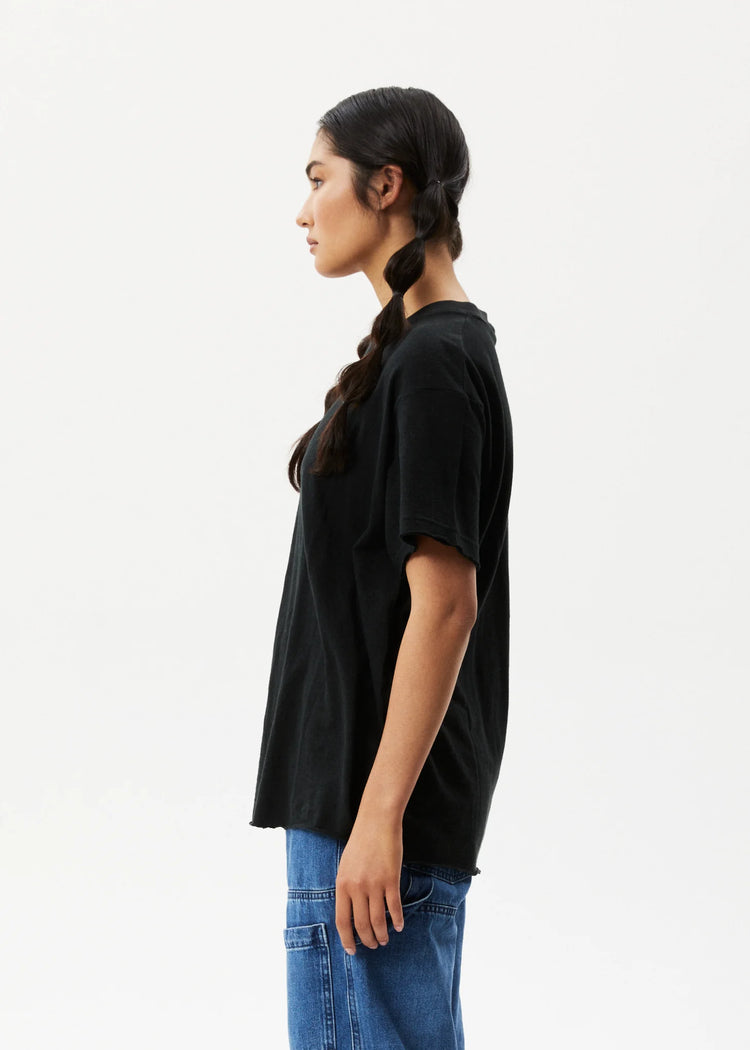 Afends Slay Oversized Tee Black