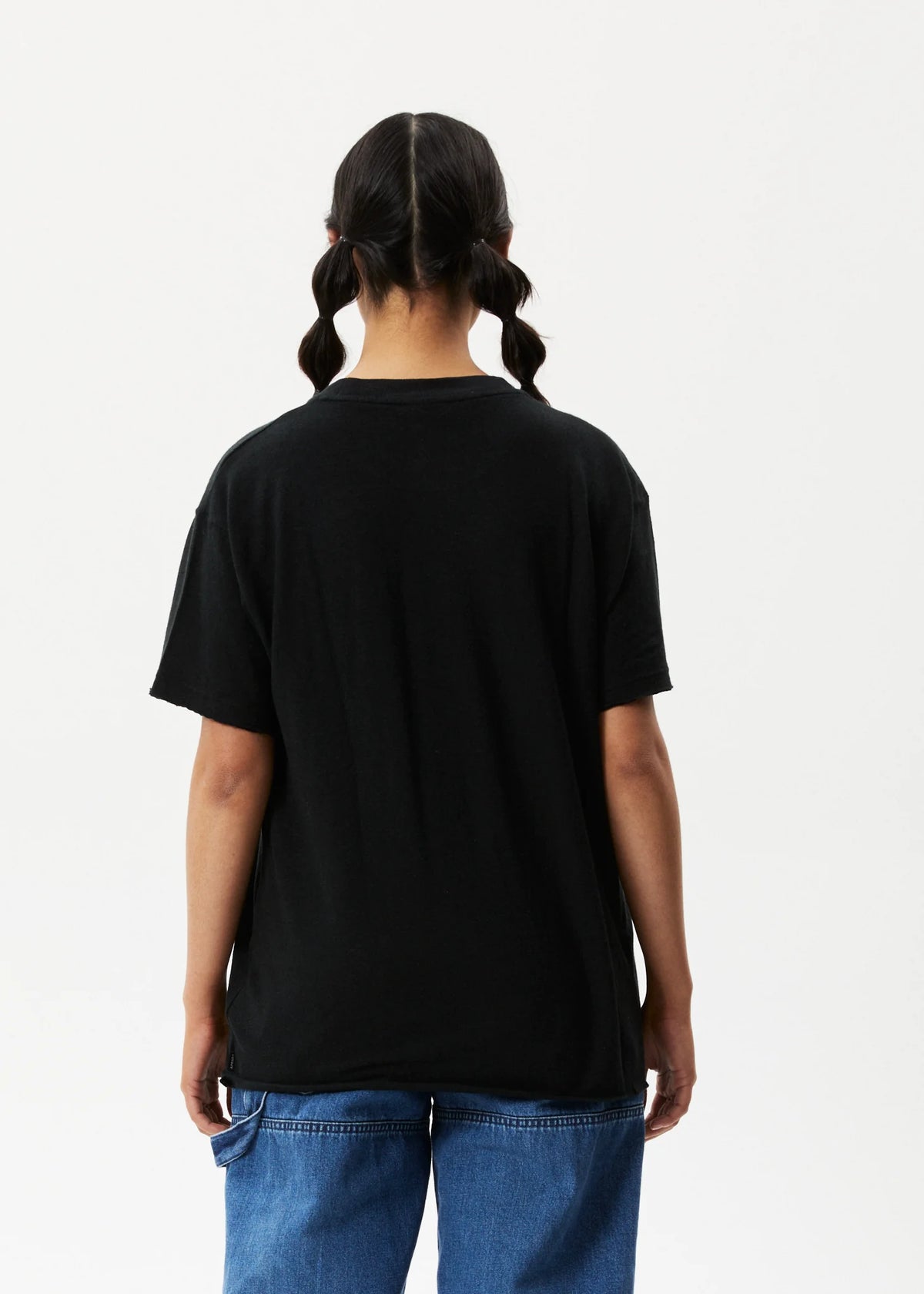 Afends Slay Oversized Tee Black