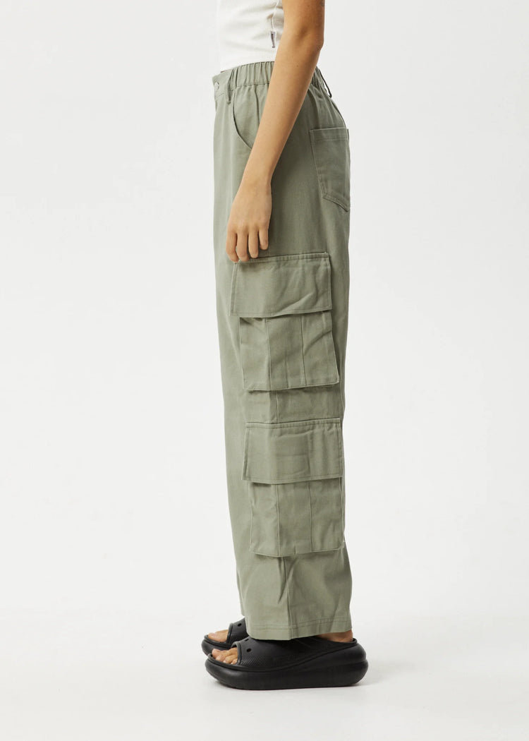 Afends Cotton Midnight Cargo Olive