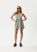 Afends Hemp Jesse Mini Dress Olive