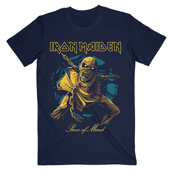 Iron Maiden Piece Of Mind Gold Eddie Unisex T-Shirt