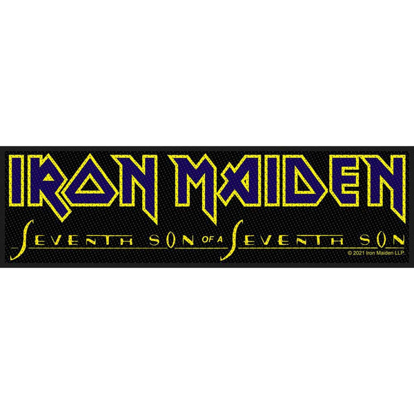 Iron Maiden Seventh Logo Super Strip Patch