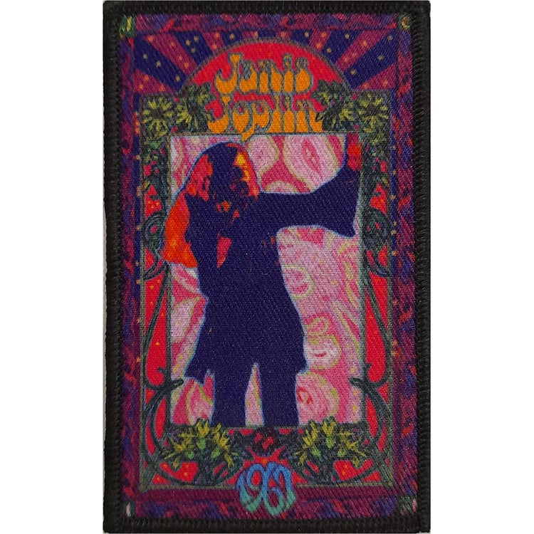 Janis Joplin Floral Flame Patch