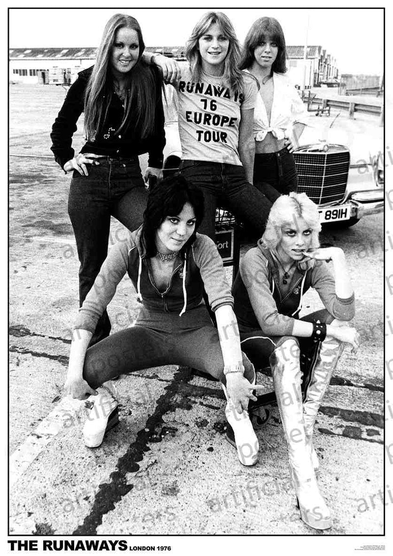 Joan Jett and The Runaways London 1976 Poster