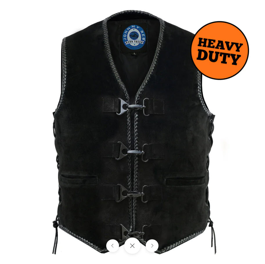 Johnny Reb Bullar Suede Leather Vest