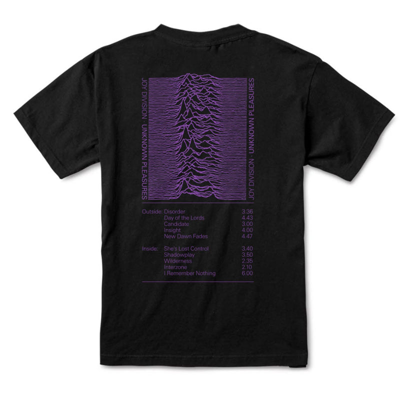 Color Bars X Joy Division Unknown Pleasures Tee - Black Purple