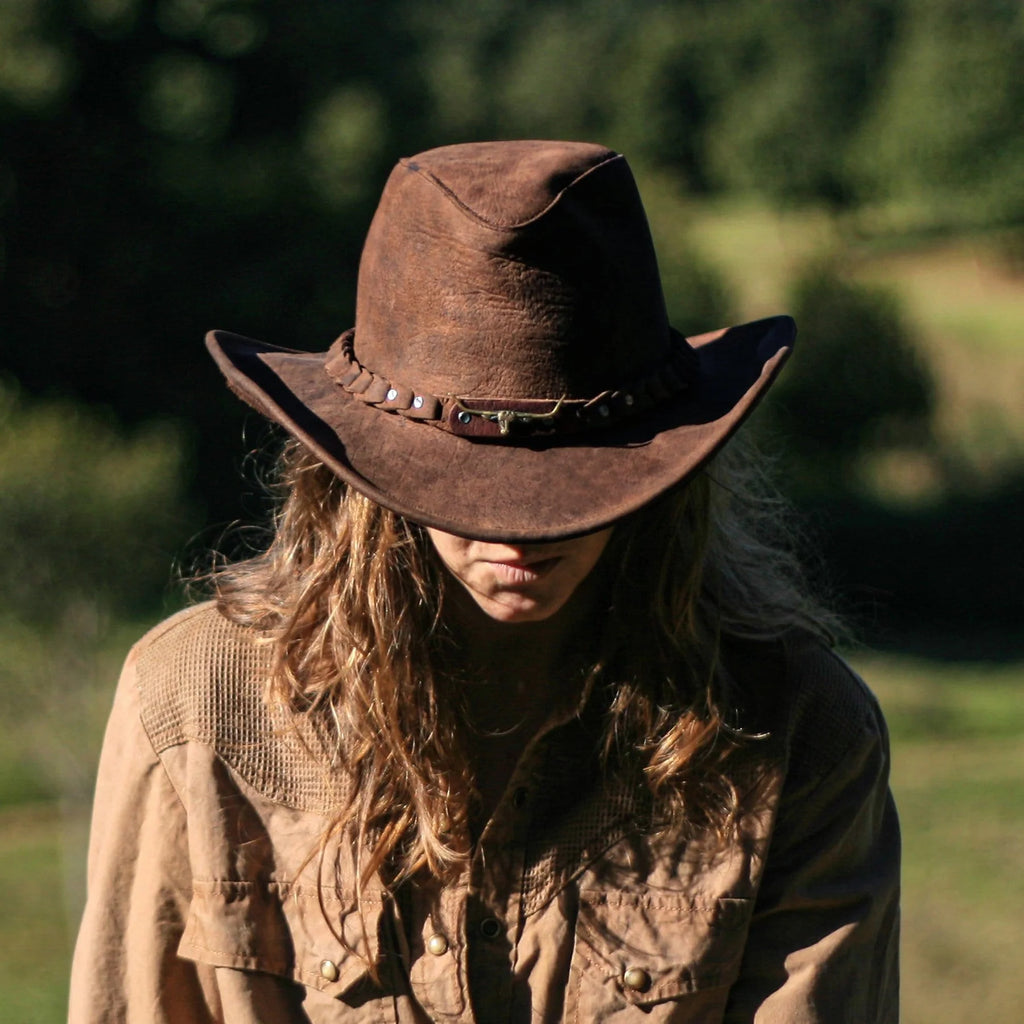 Kakadu - Brumby - Shapeable Leather Hat – Famous Rock Shop