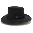 Kakadu - Bushranger - Leather Hat Black