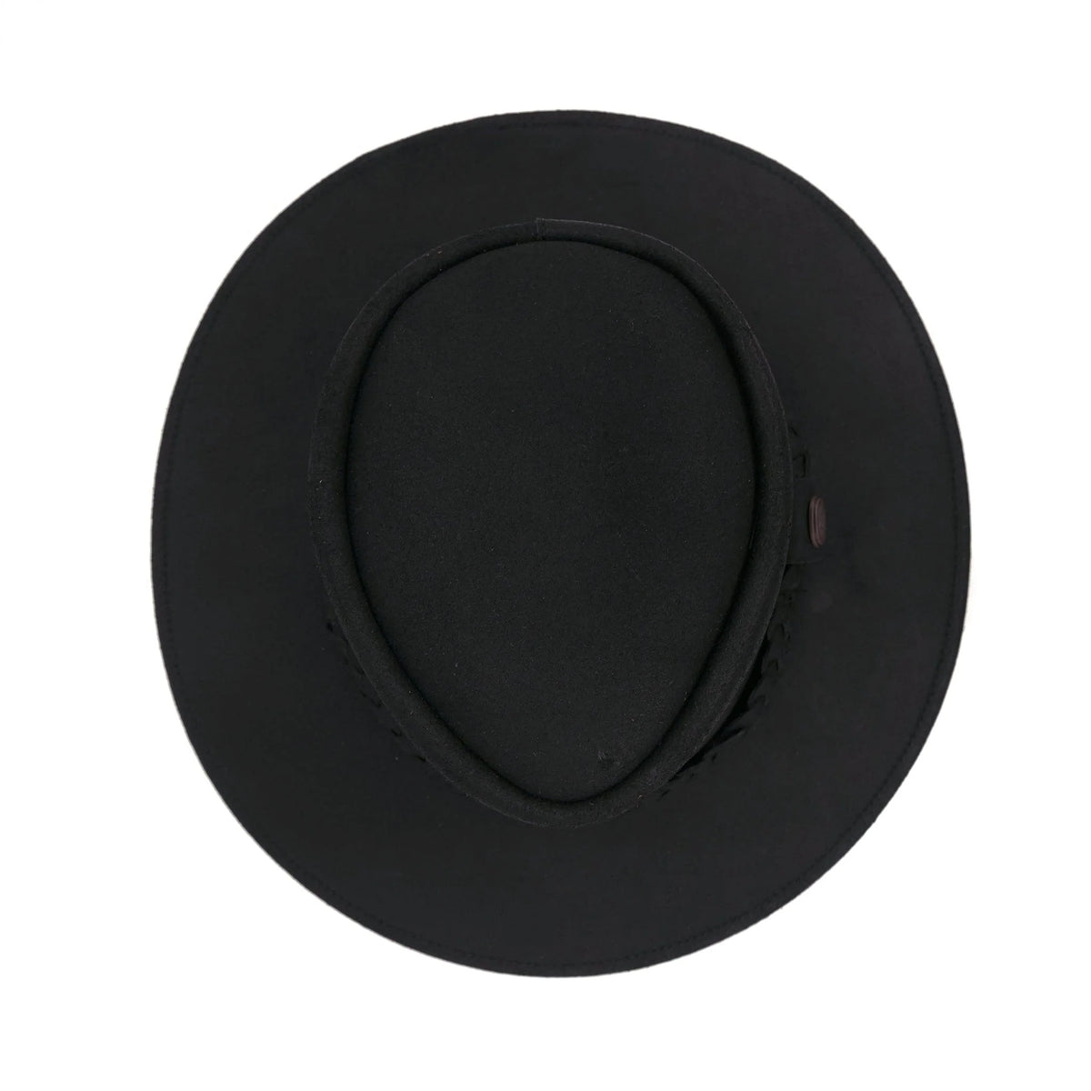 Kakadu - Bushranger - Leather Hat Black