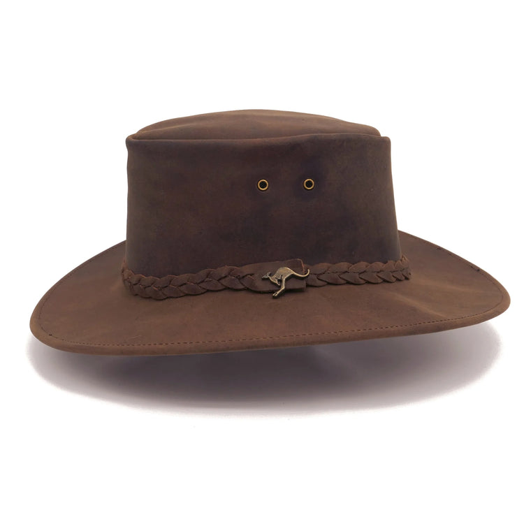Kakadu - Nullarbor - Leather Hat - Tobacco Brown