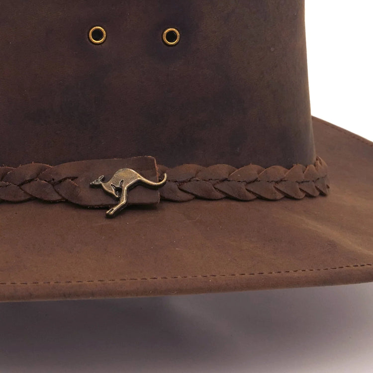Kakadu - Nullarbor - Leather Hat - Tobacco Brown