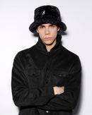 Kangol Faux Fur Bucket Solid Black