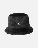 Kangol Faux Fur Bucket Solid Black