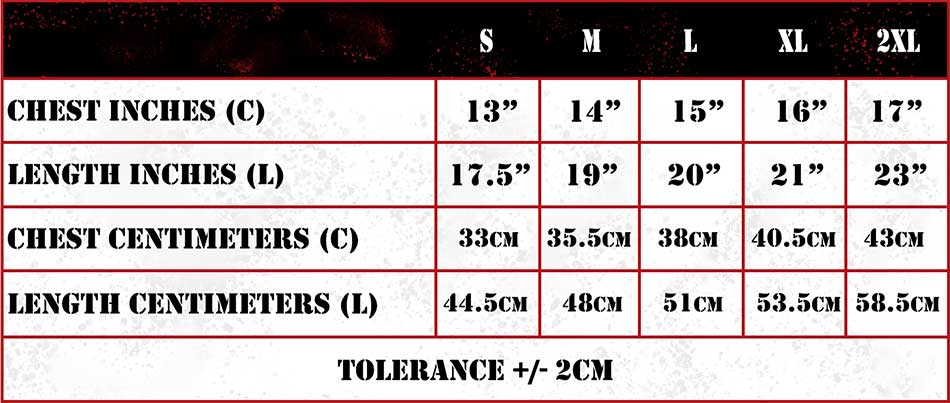 Kids T-Shirt Sizes