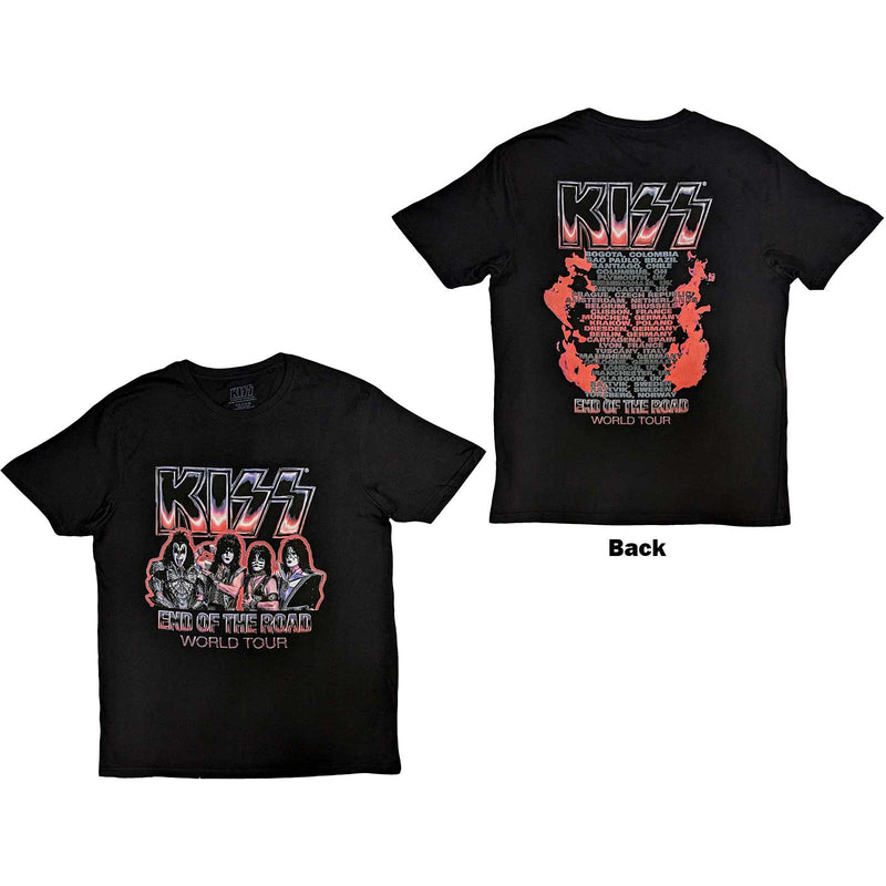 Kiss End Of The Road Tour red Unisex T-Shirt