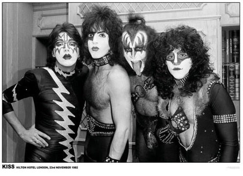 Kiss Hilton Hotel London 1982 Poster