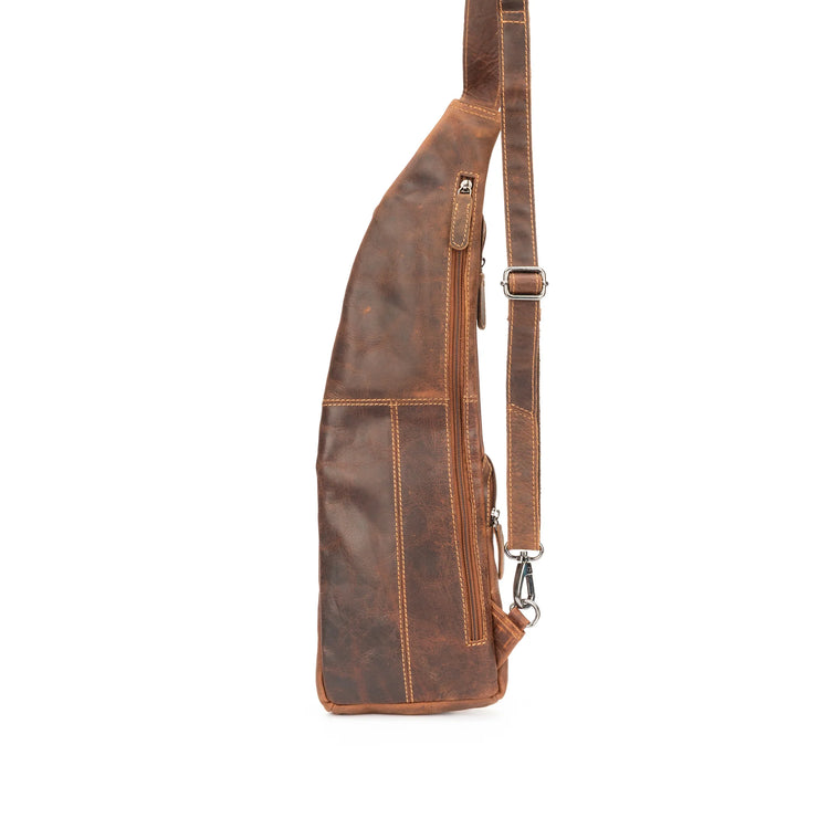 Leather Crossbody Bag Sandel - Harley