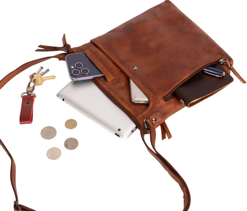 Leather Crossbody Bag Amelia