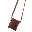 Leather Sling Bag Kempsey - Sandel Brown