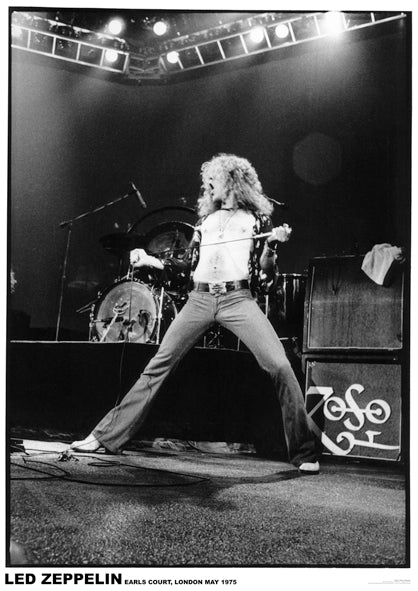 Led Zeppelin Robert Plant Poster Earls Court 1975 Poster.