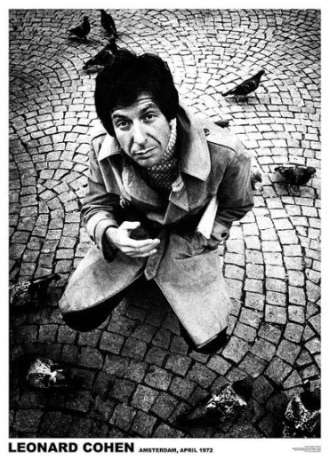 Leonard Cohen Amsterdam 1972 Poster