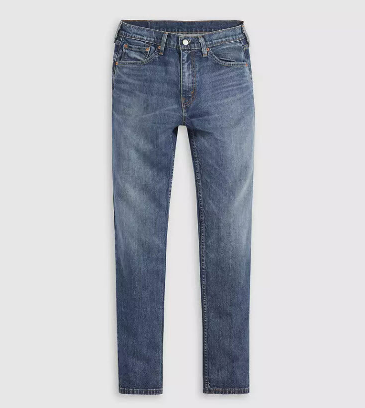 Blue jeans on a white background