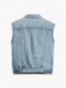 Levi's Blue Relaxed Trucker Vest A57890000