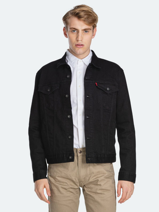 Levi's The Trucker Dark Horse Black Jacket 72334-0403