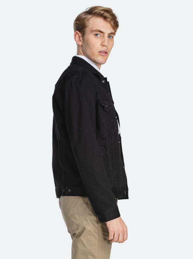 Levi's The Trucker Dark Horse Black Jacket 72334-0403