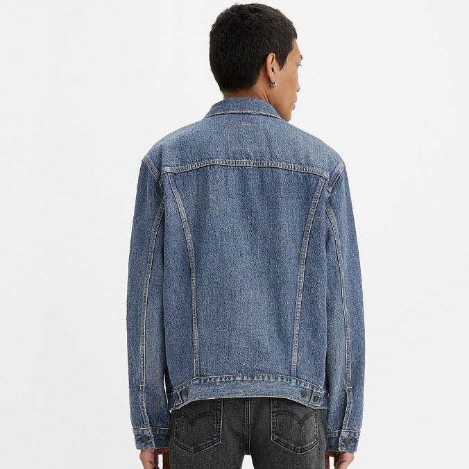 Back View of Denim Jacket