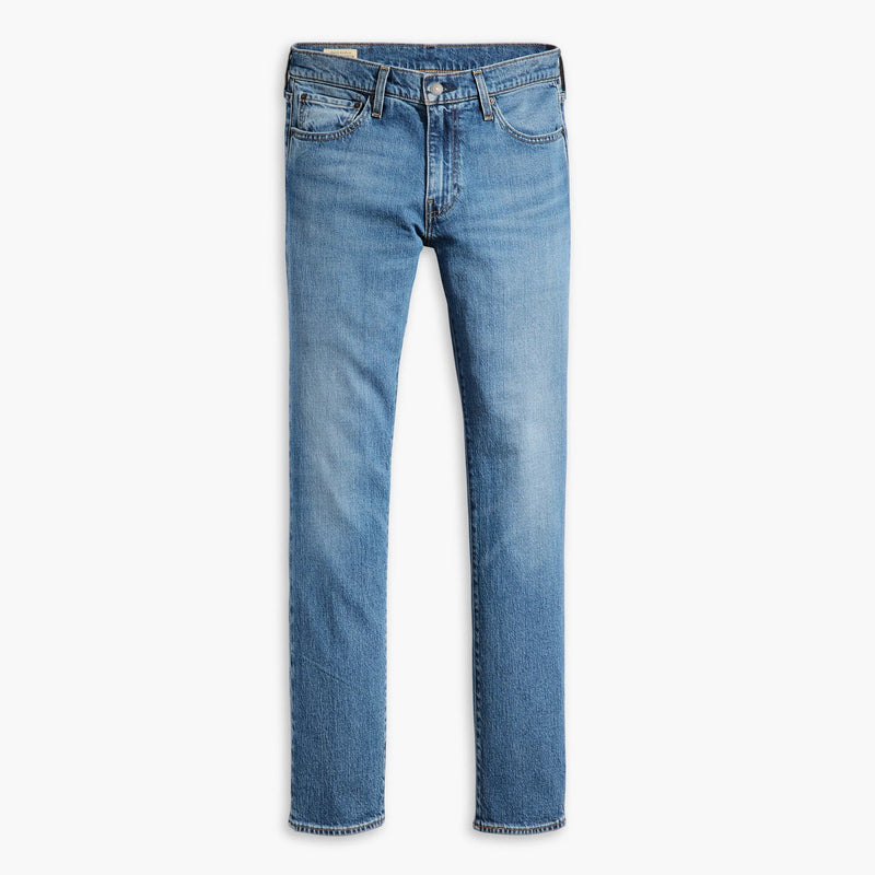 Blue jeans on a white background