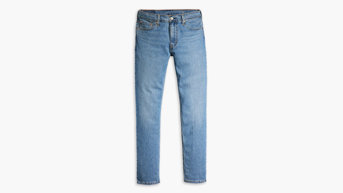 Blue jeans on a white background