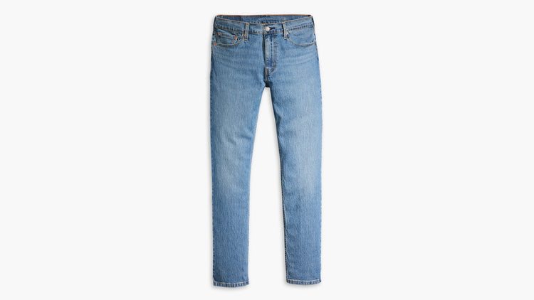 Blue jeans on a white background