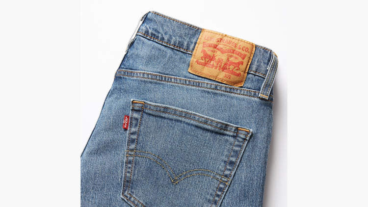 Levi's jeans with brand logo on a white background