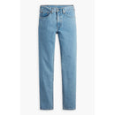 Light blue jeans on a white background