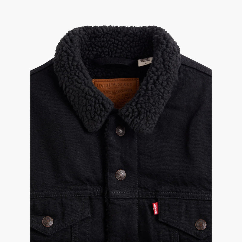 Levi's Type III Sherpa Trucker Black Jacket – Famous Rock Shop
