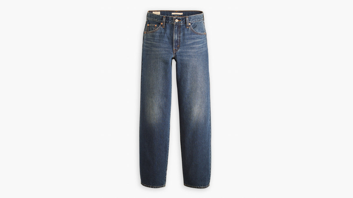 Blue jeans on a white background
