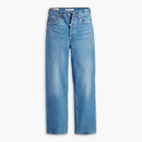 Blue jeans on a white background