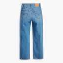 Blue jeans on a white background