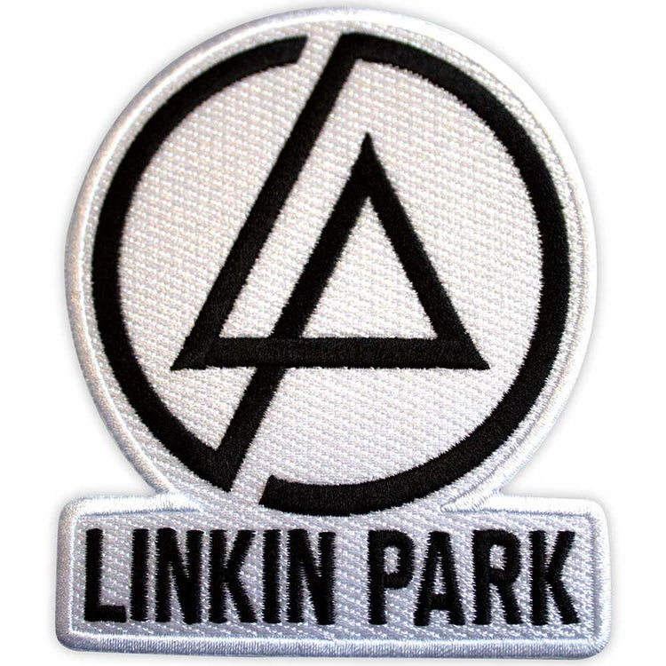 Linkin Park Concentric Text Logo Patch White