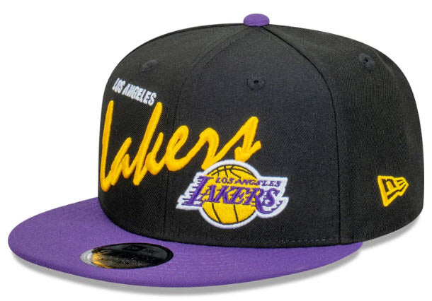 Los Angeles Lakers Vintage Script Snapback 9Fify