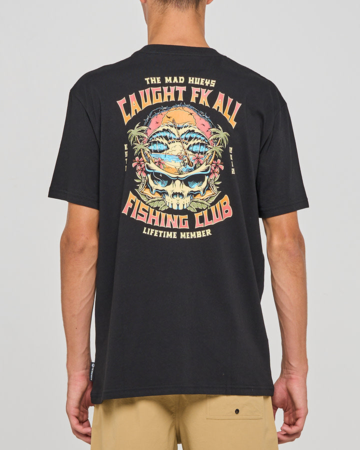 Mad Hueys Caught FK All Skull SS Tee Black