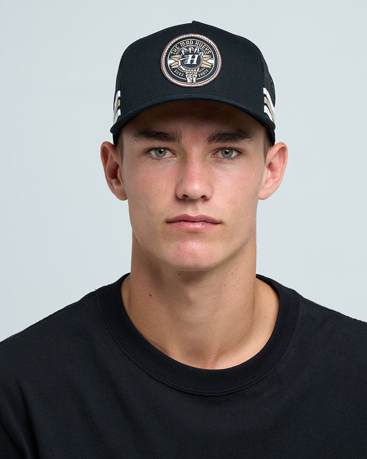 Mad Hueys Surf Hueys Twill Trucker Cap Black