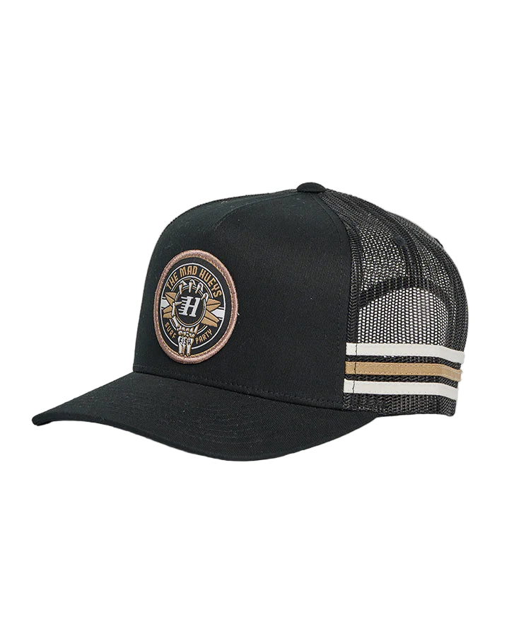 Mad Hueys Surf Hueys Twill Trucker Cap Black